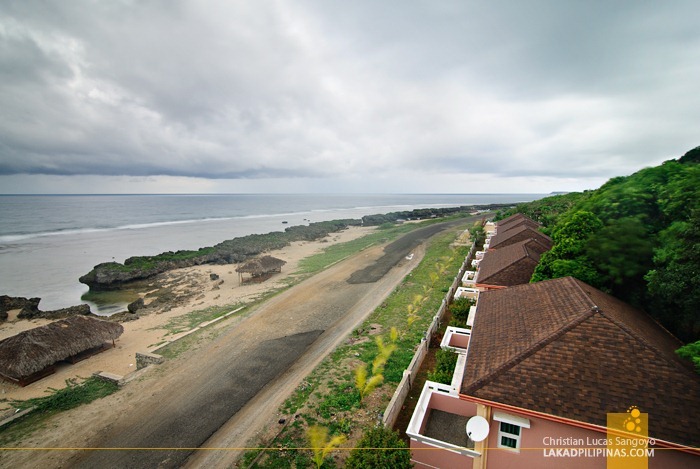 The Rock Formation as seen from the Roofdeck of the Pangil Beach Resort