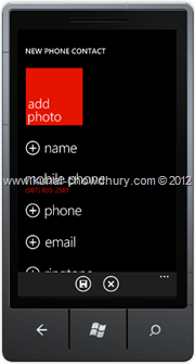 Screenshot 3 : How to Save Phone Number in WP7 using the SavePhoneNumberTask?