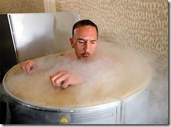 Ribery en la sauna