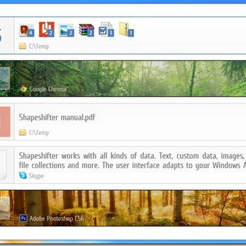A versatile clipboard manager for Windows - ShapeShifter