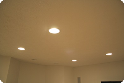 recessed lights basement