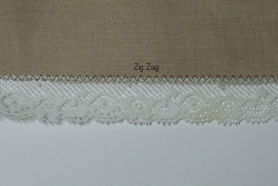 attaching lace to ruffle (finished) attaching lace to ruffle (finished)