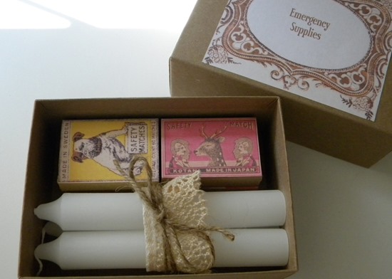 Emergency Supply Gift Box via homework | carolynshomework.com