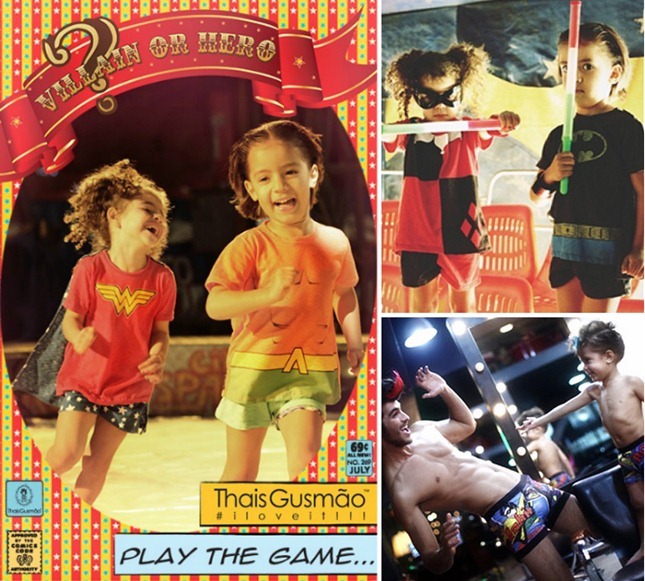 Mulher gato e outras vilãs na nova coleção Thais Gusmão & DC Comics – Verão 2013. thais-gusmao-dc-comics-infantil1