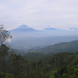 Sumbing and Sindoro in the distance, from Telomoyo (Daniel Quinn, October 2010)