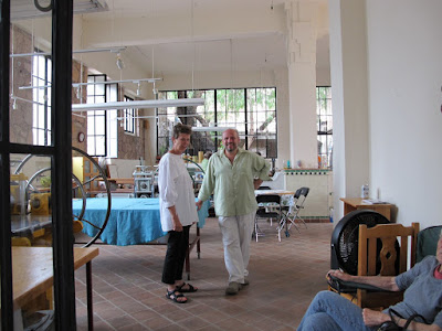 Hugo and Liz in the Pyramid studio