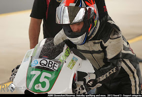 ASBK Queensland Raceway. Saturday qualifying and races.  2012 Round 3 - Support categories