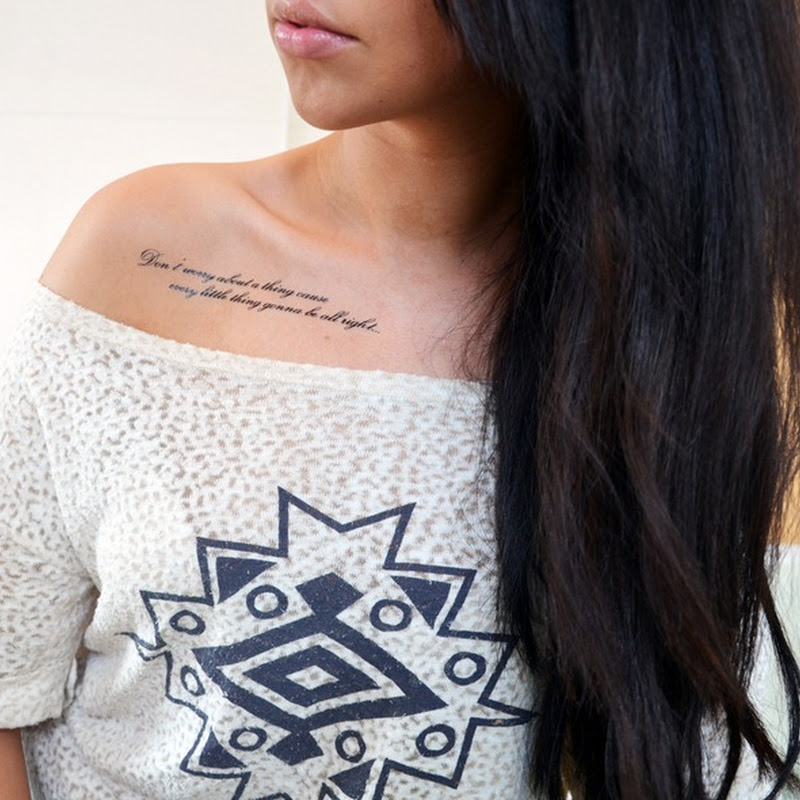 Tattoo purpose Rippen Frau