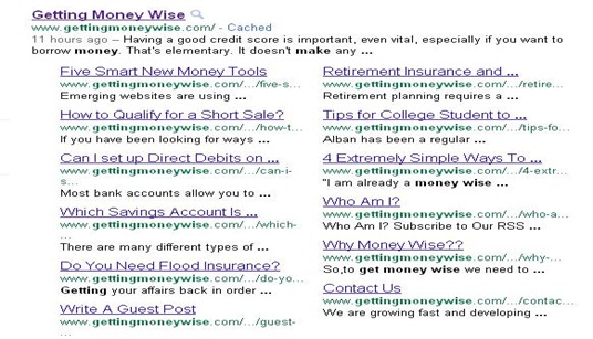 GettingMoneyWise_Sitelinks