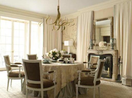 I love the subtle way this room is layered with pattern. (Matthew Patrick Smyth, Inc.)