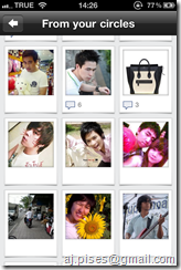 Google+ iphone app photo