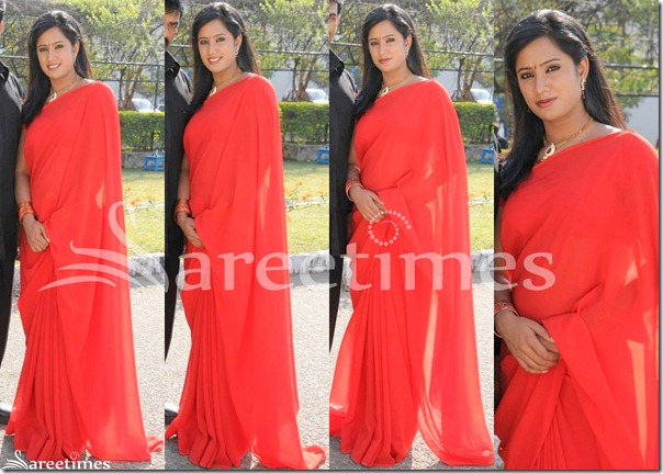 Priya_Red_Plain_Saree