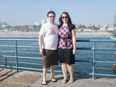 View from the Santa Monica Pier to the Beach