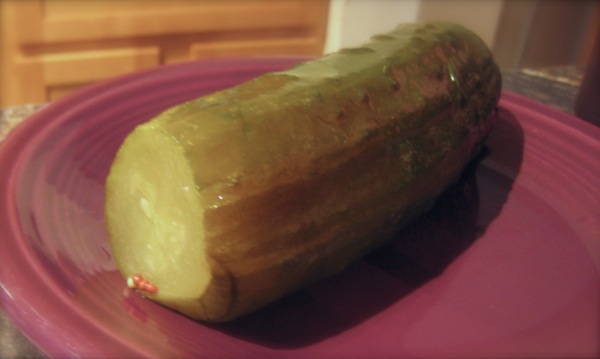 Half sour pickle, final fermentation time at room temp was four and a half days.  