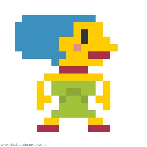 super herois e viloes em 8 bits os simpsons (1)