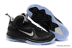 Fake LeBron 9 lbj9 fake colorway white black blue 1 01 Fake LeBron 9