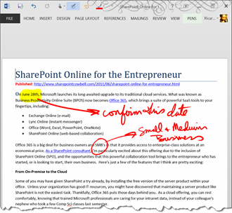 how to use onenote to annotate pdf