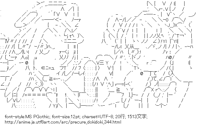 アスキーアートリサイクル保管庫 出張所 アニメ系