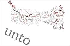 c0 wordle picture of the Gosel of Luke