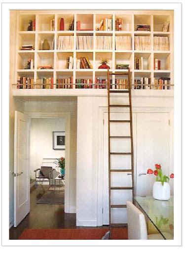I love how this designer uses the height of a room to her advantage (from http://robynclarke.com)