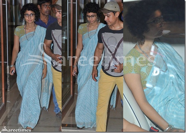 Kiran_Rao_Blue_Saree