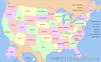 peta Amerika Serikat