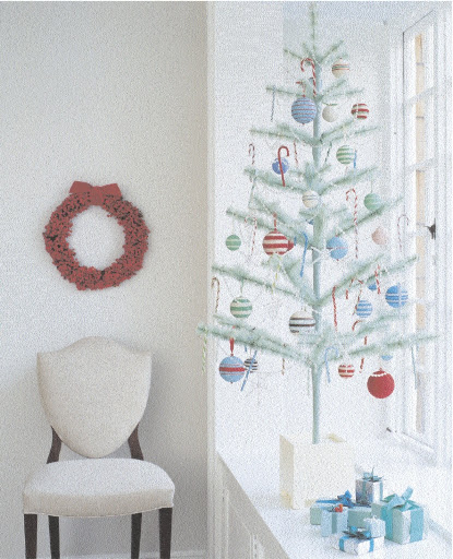 Both edible or the beaded candy canes look gorgeous on any Christmas tree.