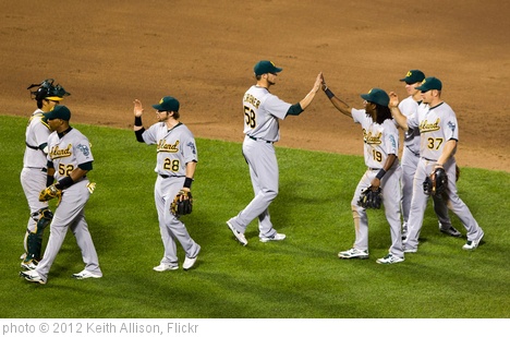 'Oakland Athletics' photo (c) 2012, Keith Allison - license: http://creativecommons.org/licenses/by-sa/2.0/