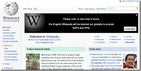 wikipedia blackout