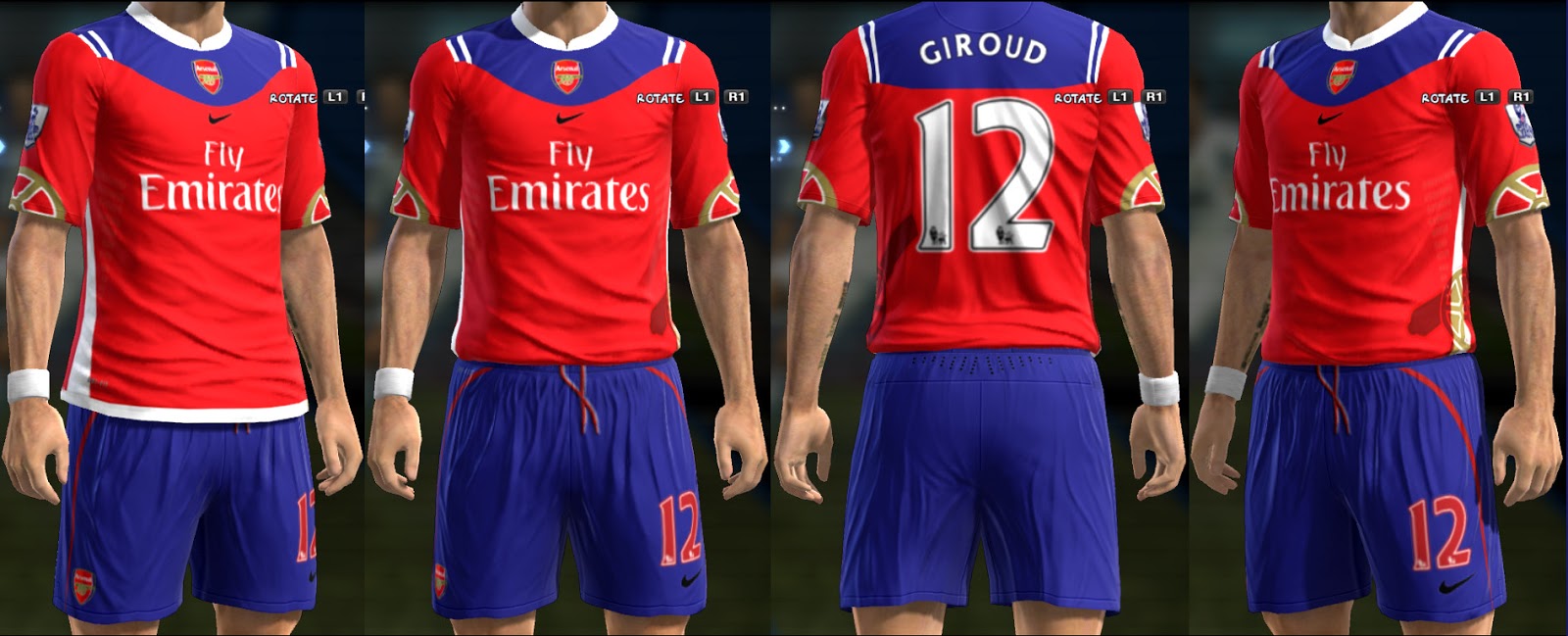 kit arsenal pes 2013
