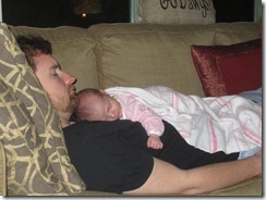 Zoey & Daddy napping