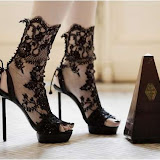 Lace Stilettos Applique Footwear from Vincent Rey