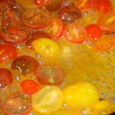 Omelette with Cherry Tomatoes, Arugula and Queso Fresco