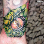 lizard eye - Wrist Tattoos Designs
