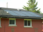 Roof mounted solar pool installation in Kingston.