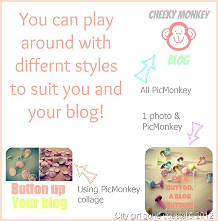 options for making a blog button