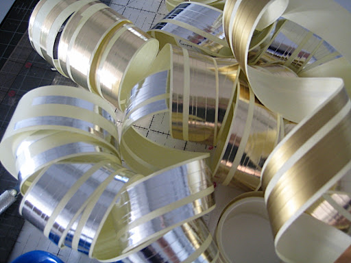 This is the tape used for the escort cards and favor boxes. I love the different widths and finishes.