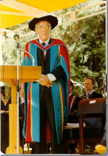 Prof gets his doctorate of economics, April 1970