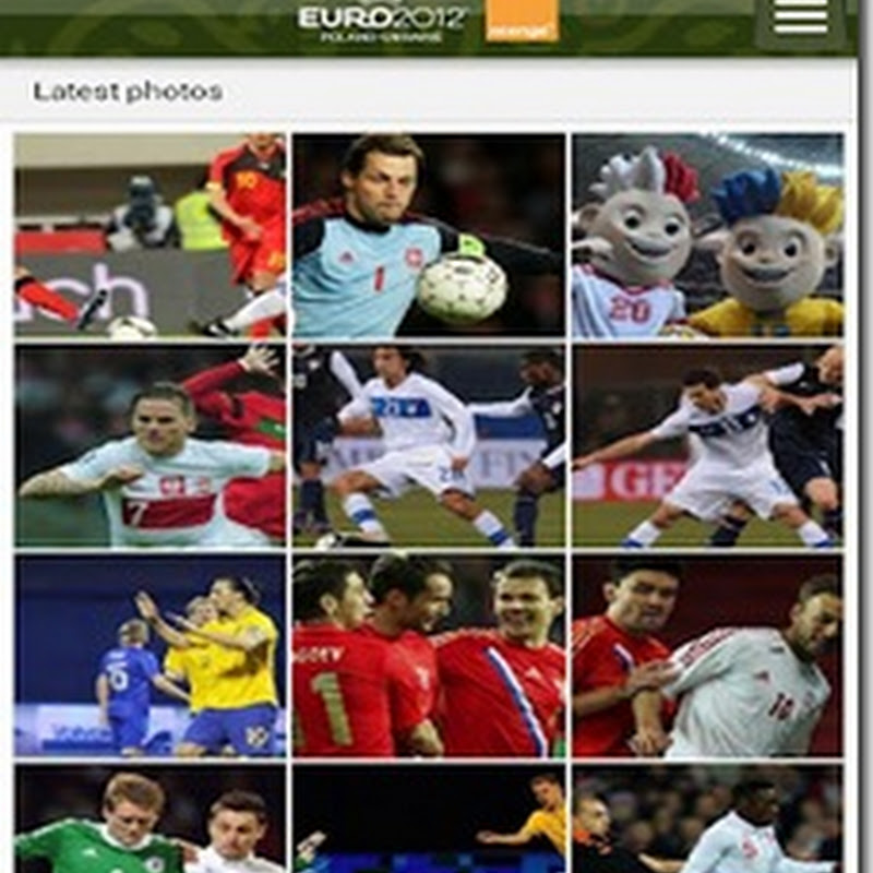 Euro 2012 : App pentru Android