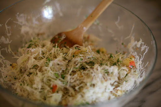 The delicious slaw can be served as a side to almost any dish!