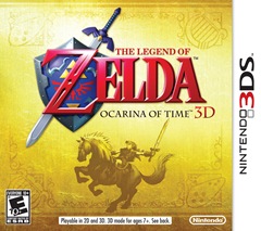 Capa da versão americana de The Legend of Zelda: Ocarina of Time 3D