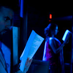 Hunting and Gathering, by Brooke Berman. Directed by Brian Golden. May 21 - June 27, 2010. (l to r) Michael Salinas, Tracey Kaplan. Photo Credit: Amanda Clifford.