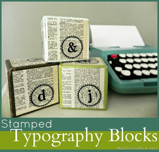 Stamped Typography Block