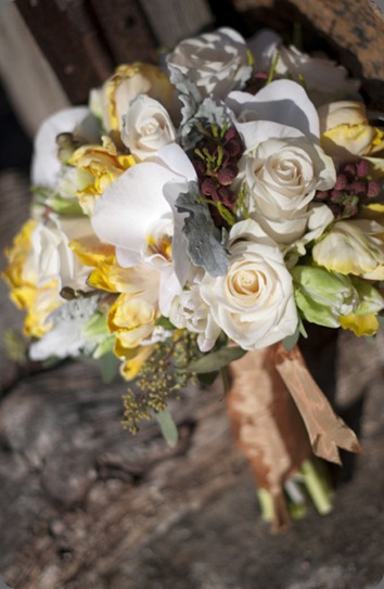 phalaenopsis orchids, double yellow tulips, brazilia berry, vendella roses, dusty miller, sahara roses, and seeded eucalyptus. holly chapple phalaenopsis orchids, double yellow tulips, brazilia berry, vendella roses, dusty miller, sahara roses, and seeded eucalyptus. holly chapple