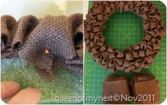 Burlap Material Collage Burlap Material Collage