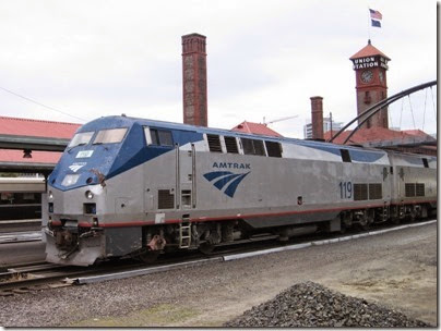 IMG_0751 Amtrak P42DC #119 at Union Station in Portland, Oregon on May 10, 2008