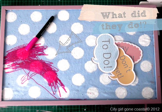 polka dot notice board