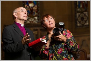 Bishop of Jarrow and Angy Ellis. Picture KeithBlundy