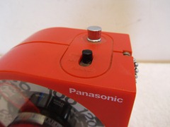 RF-93 Rolling Tone portable transistor radio, red