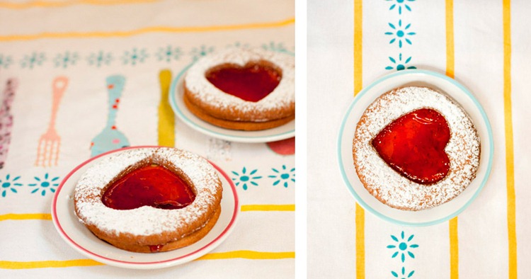 linzer con almendras